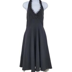 La Belle Vintage Rockabilly Halter Neck Petticoat Flare Dress Size 5/Small